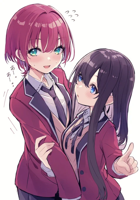 顔面が可愛いすぎて女子のスキンシップを受ける男の子。