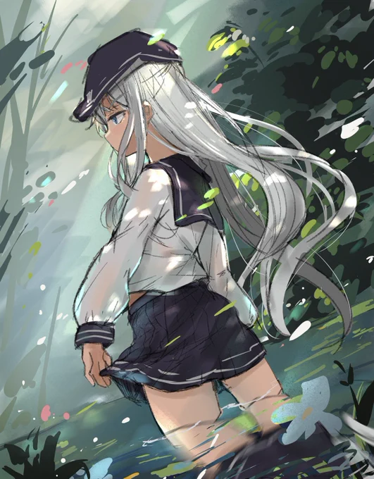#艦これ #響 背中で語る響きのラフです