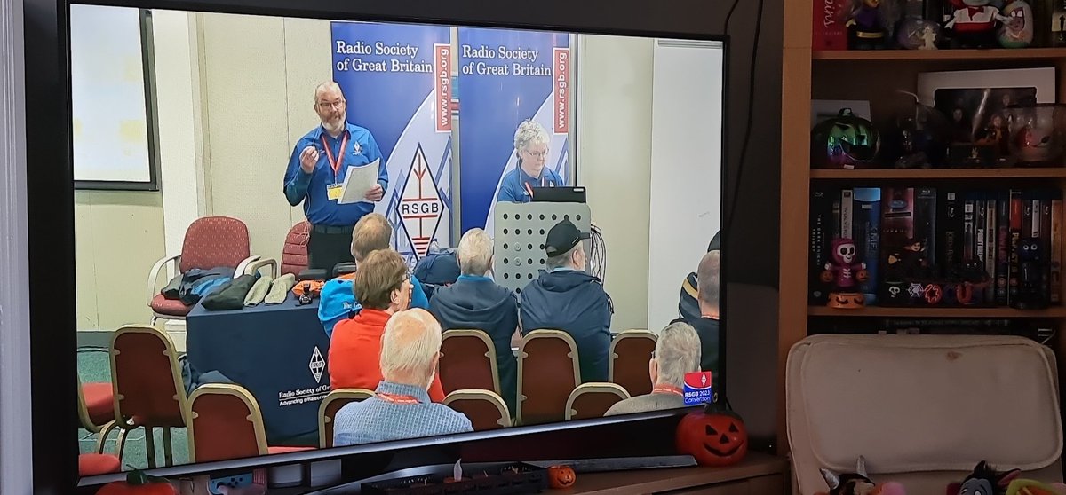 MN0VFW's tweet photo. Proud to have our very own Ian GI0AZB and Esther GI0AZA present a lecture on SOTA at the @theRSGB convention. Two amazing people who promote and educate people on our hobby on daily basis. https://t.co/Zmm9PWS8w3