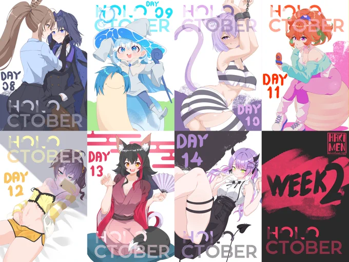 #holoctober 2023
week 2 recap 