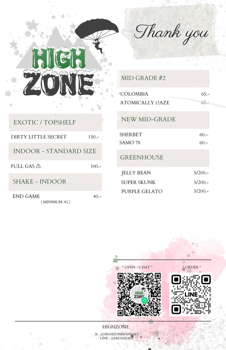 highzonerangsit's tweet photo. 💗Menu Update💗 
ของใหม่เข้า 2-3 วันค่า เข้ากลุ่มรออัพเดทก่อนได้เลย ราคาดีเหมือนเดิมเพิ่มเติมคือเมาหนัก🥴 ช้าหมดน้า
✅️ มีเครดิตเช็คได้ในกลุ่ม ตอบคำถามด้วยเน้อออ
📌ส่งฟรีเมืองเอก-ใกล้เคียง
#กัญชารังสิต #กัญชา #กัญชากรุงเทพ #กัญชาออแกนิค #กัญชาราคาถูก #กัญชานนทบุรี #กัญชาดอนเมือง https://t.co/fuZ35jJTKc