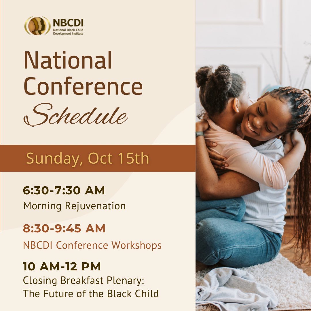 NBCDI's tweet photo. Welcome to Day 3 of the #NBCDI52ndAnnualConference! 
Day 1 and Day 2 of conference have been outstanding experiences! 

Although conference is coming to a close, we have a few more treats for you. Check out the schedule at a glance and don’t miss out!

#NBCDI #NBCDIConference52 https://t.co/x7JIbmfOM4
