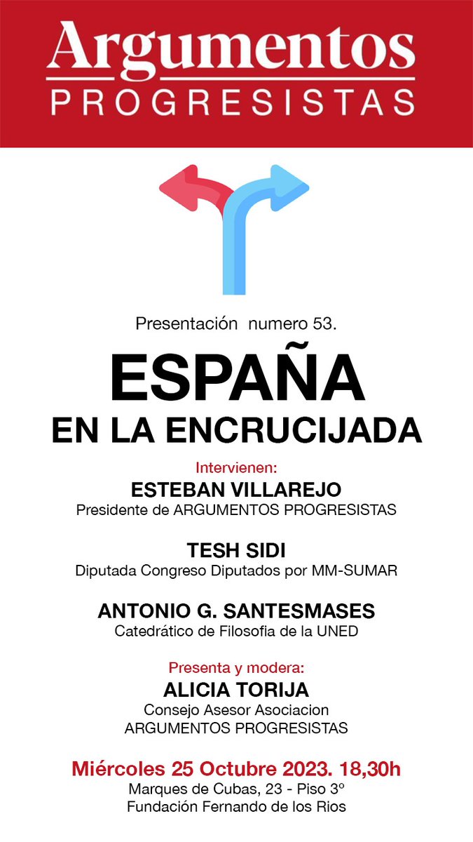 Presentamos el nº.53 de <a href="/arg_progres/">Argumentos Progresistas</a> Reserva tu plaza en ap@argumentosprogresistas.org Te esperamos