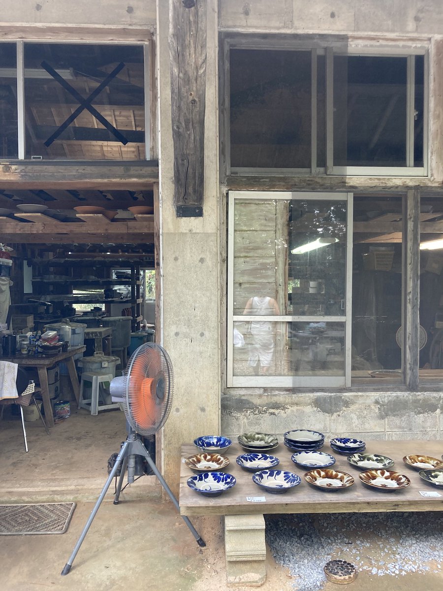 今更夏の思い出🌞
あきなさんの紹介で横田屋窯へ。
手仕事の原点でした。