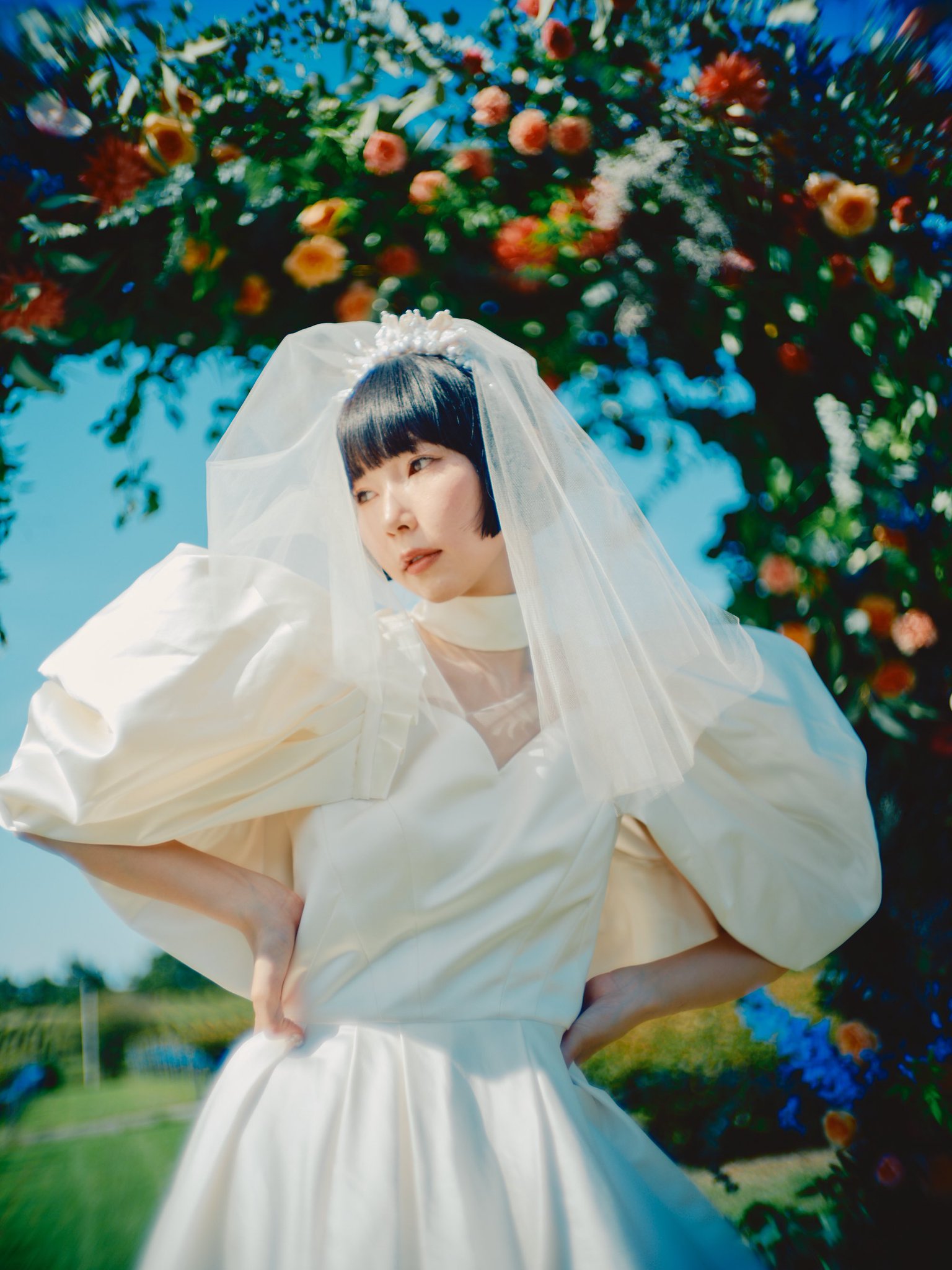 POPPY あさぎーにょ チュールバルーンチュニック　前撮り/ウエディングフォト POPPY あさぎーにょ チュールバルーンチュニック 前撮り