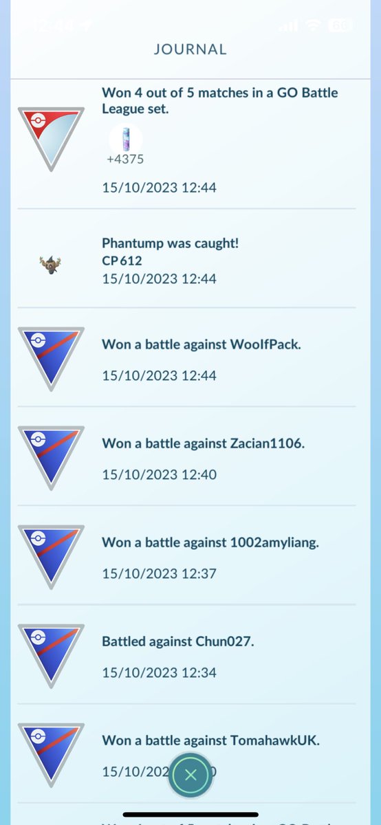 Bassiix's tweet photo. I’m late like always but I’m Legend!

Also ggs @Chun027PoGO, congrats on Legend and please stop obliterating me with random grass types. 😂

Shiny Pika Libre now please? 🥹 https://t.co/tZEL2fY4Ua