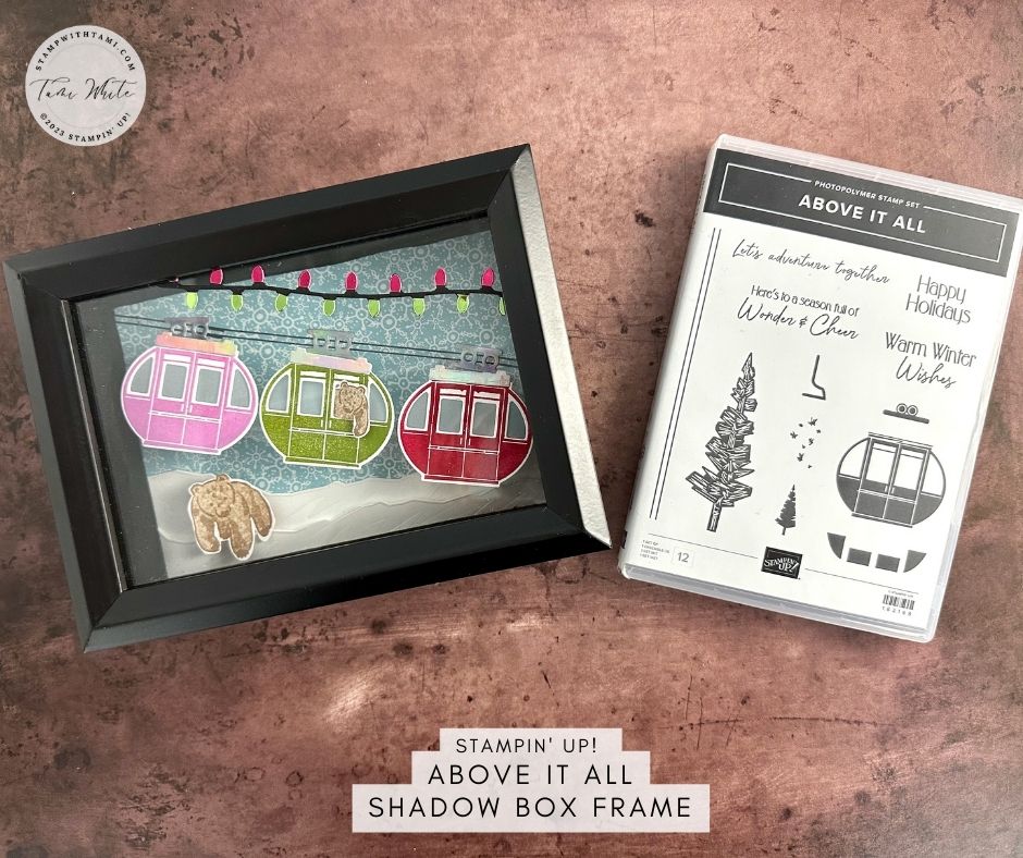 stampwithtami's tweet photo. 🐻A baby bear playfully waving from a gondola, a sight captured in a wonderfully crafted shadowbox frame, complete with the charm of twinkling Christmas lights. 

https://t.co/dWUdovDLdO

#CraftingLove #DIYHolidayGifts #ShadowboxArt #FestiveCreativity #DIY  #StampinUp https://t.co/dRuMecaJPF