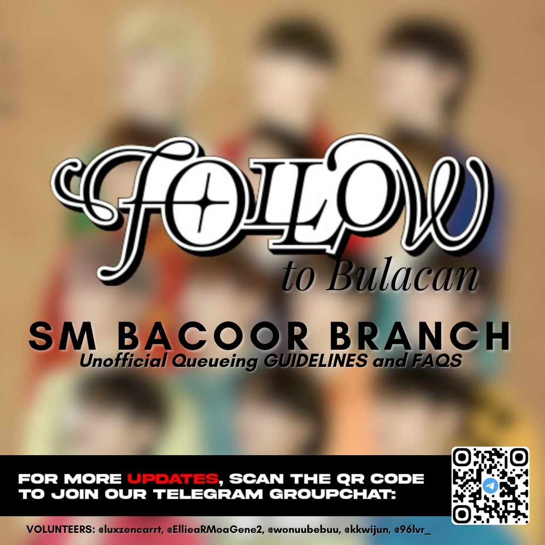 luxzencarrt's tweet photo. SEVENTEEN TOUR ‘FOLLOW’ TO BULACAN “UNOFFICIAL” QUEUEING AT SM BACOOR

Hello, Cavite Carats! There are only a few weeks left 'til the general sale. We look forward to a peaceful and fun ticket selling with you all. 🩷🩵

Here are the GUIDELINES and FAQS: https://t.co/AEdJaHCWOj