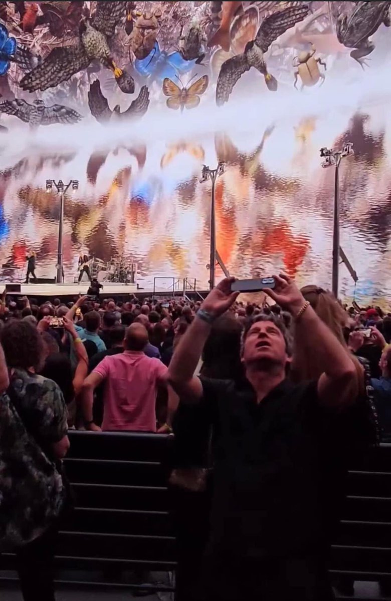 OasisMania's tweet image. Noel Gallagher at The Sphere Las Vegas for U2