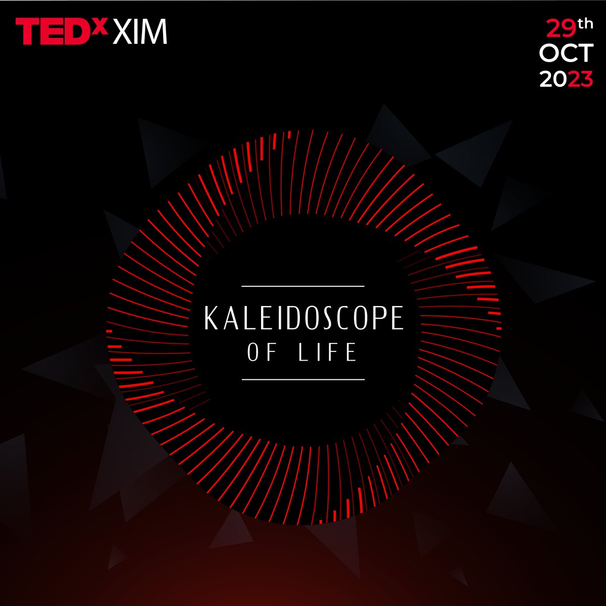 TEDxXIM's tweet photo. We are delighted to announce the theme for TEDxXIM 2023: 'Kaleidoscope of Life.' 
Life is a kaleidoscope of colors, ordinary on the outside but holding colorful wonders inside.
People stand out when they identify and weave these wonders into an enticing new possibility.
#TEDxXIM https://t.co/ID3FI5Geuh