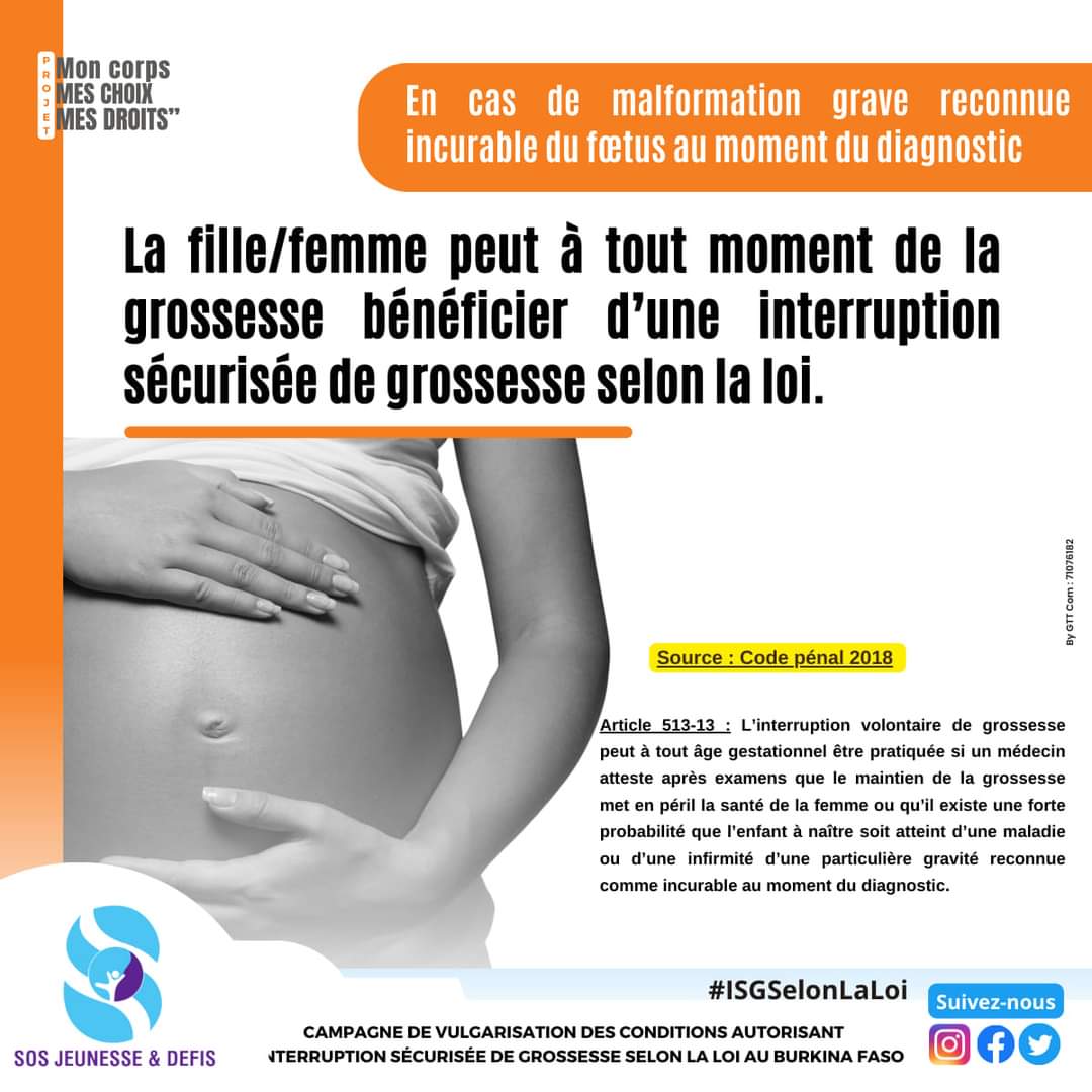 Daboné Arthur Armand Arnaud 🇧🇫 (@arocube13) on Twitter photo #MonCorpsMonChoixMesDroits
Le saviez-vous ?
#ISGSelonLaLoi,
#JusticeReproductive
#DroitsDesFemmes
#sosjd
<a href="/EngenderHealth/">EngenderHealth</a>
<a href="/SANTE_BF/">Ministère Santé et de Hygiène Publique</a> <a href="/SOSJD_asso/">SOS Jeunesse & Défis</a> <a href="/CapssrBf/">CAPSSR - BF</a> <a href="/PathfinderInt/">Pathfinder</a> #MonCorpsMonChoixMesDroits
Le saviez-vous ?
#ISGSelonLaLoi,
#JusticeReproductive
#DroitsDesFemmes
#sosjd
<a href="/EngenderHealth/">EngenderHealth</a>
<a href="/SANTE_BF/">Ministère Santé et de Hygiène Publique</a> <a href="/SOSJD_asso/">SOS Jeunesse & Défis</a> <a href="/CapssrBf/">CAPSSR - BF</a> <a href="/PathfinderInt/">Pathfinder</a>