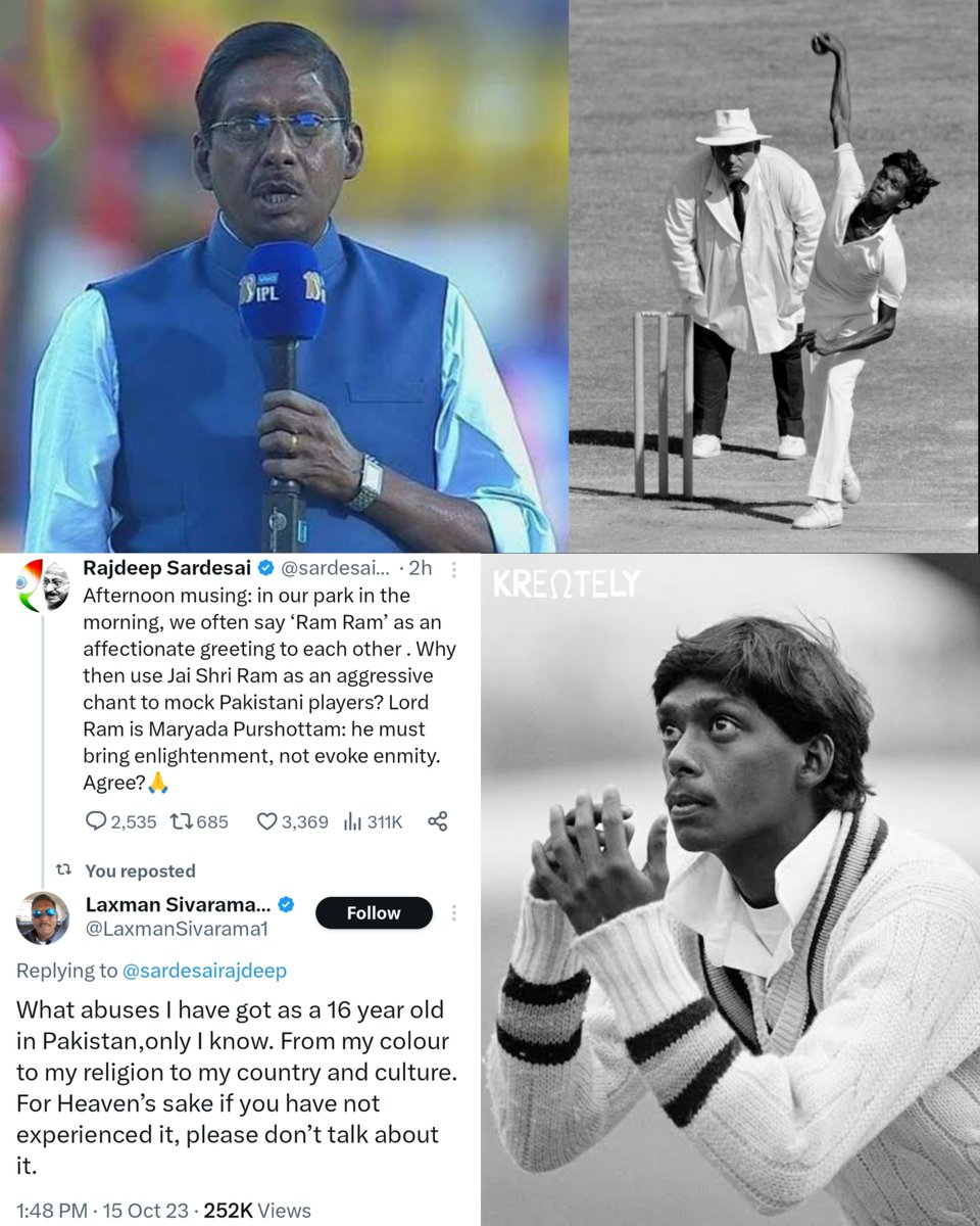 KreatelyMedia's tweet photo. Former Indian cricketer, Laxman Sivaramakrishnan shuts down Pakistan lovers in India 
#Sorry_Pakistan https://t.co/TvJapUP2bV
