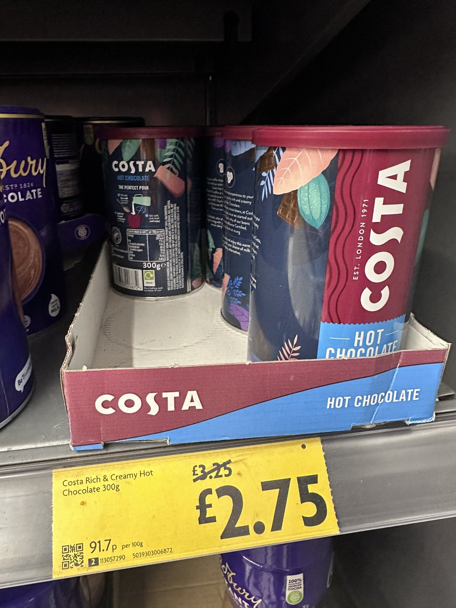 nicolaruth1's tweet photo. Anyone looking for a low syn hot choccie now the weather has changed, this is pretty decent from @CostaCoffee and just 1 syn per tsp on @SlimmingWorld #extraeasy plan and currently on special offer in @Morrisons #yesyoucan ☕️ https://t.co/92H29tUtMU