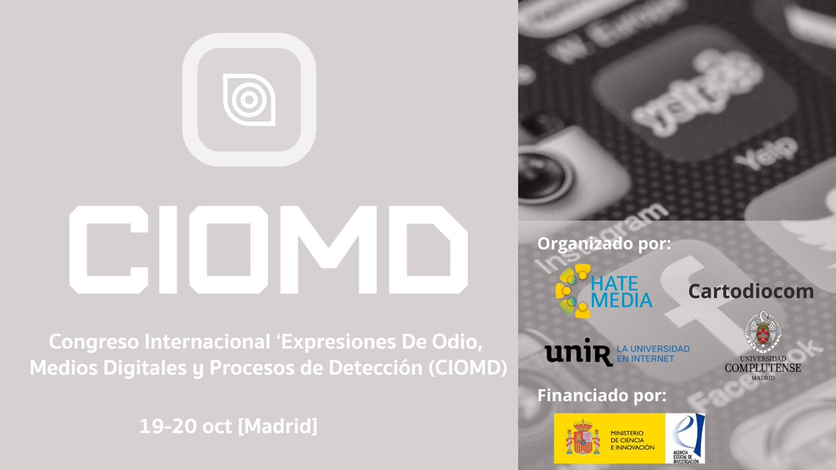 ciomd2023's tweet photo. Comenzamos #CIOMD2023 #Live #Mañana #Programa https://t.co/XOdsEDtlOs  @unicomplutense  @UNIRuniversidad , @HatemediaEs, #Cartodiocom @CienciaGob @AgEInves  https://t.co/BJez68tF9D https://t.co/dnsSUwcZuA
