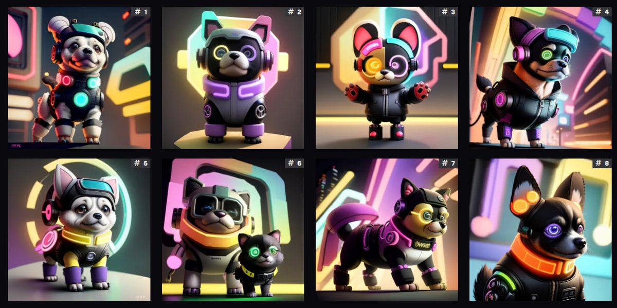 🎨 Check out this stunning #NFT collection that we just crafted with our AI, using a prompt from our Prompt Marketplace 🤖

🔹 Explore diverse prompts: from #AI trading insights to intricate DApps dev &amp; more!
🔹 Sell your prompts &amp; earn $CGPT!

🔗 Try it: app.chaingpt.org/promptmarket