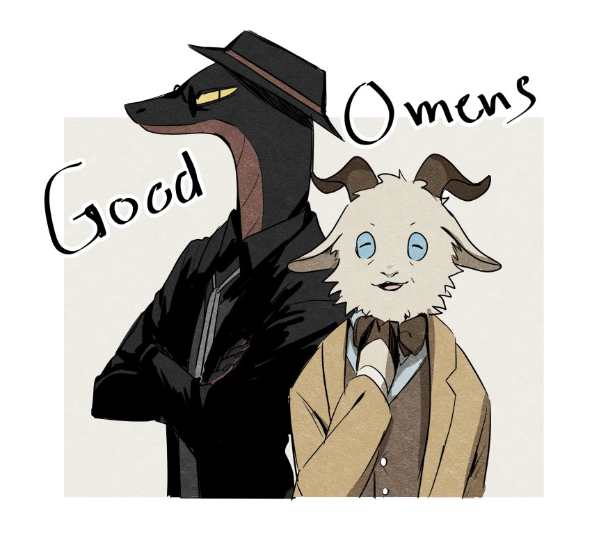 the furry AU nobody asked for
#GoodOmensFanArt 