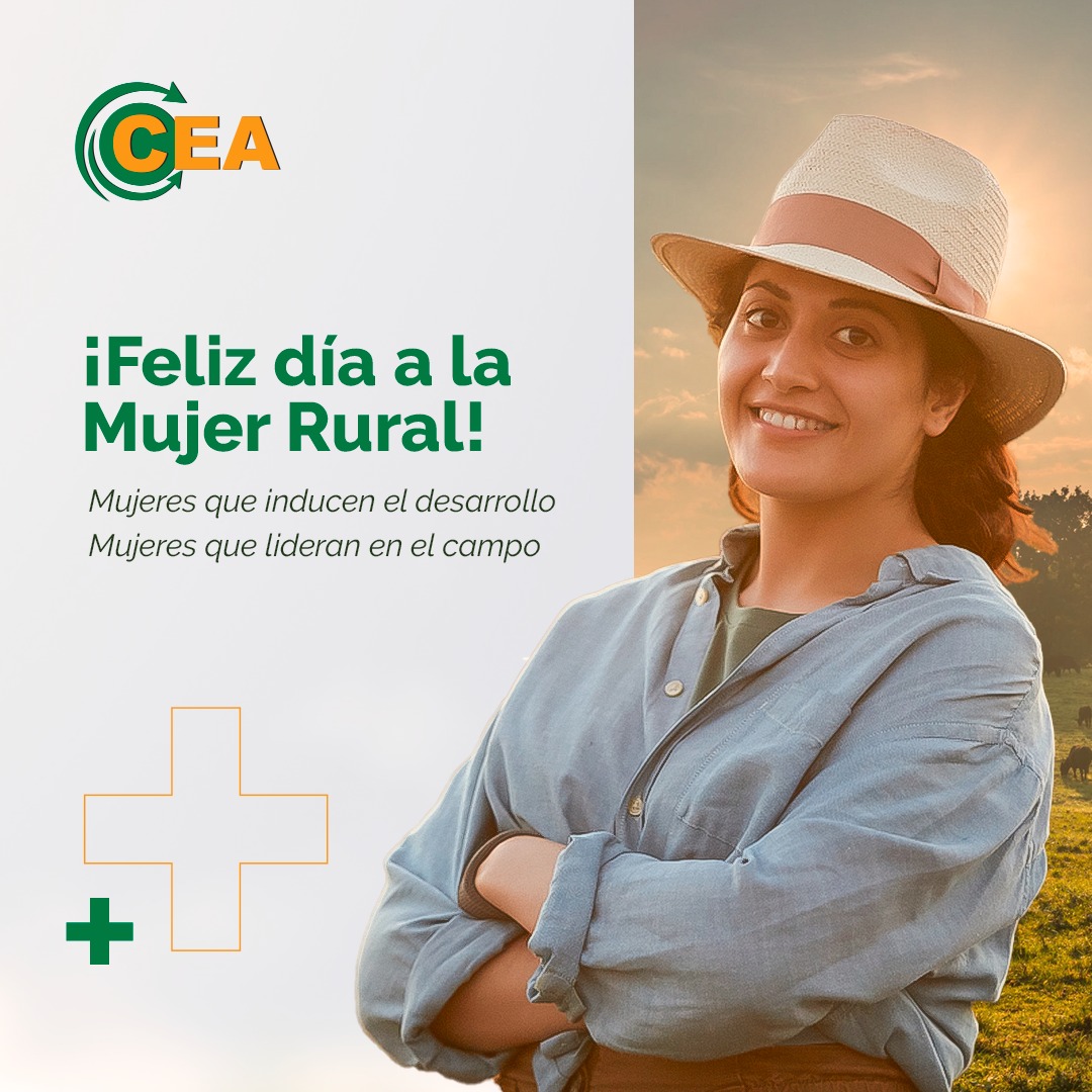 Mujer que impulsa a la producción y al desarrollo, ¡felíz día a la mujer rural!

#SomosCEA #SomosGanaderia