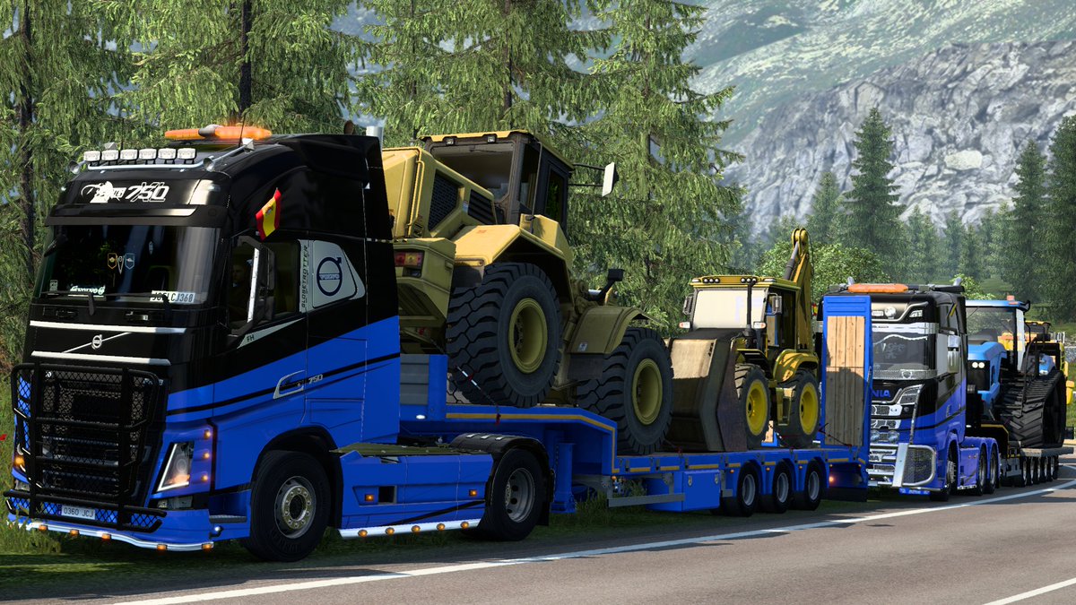 Trainscj's tweet photo. Anoche nuestros compañeros @joelcj360 y @byenigma64 asistieron al convoy organizado por @jaenerocallejer. Se lo pasaron de miedo y están deseando de repetirlo
🖤🚛🩵
#eurotrucksimulator2 #convoy #bestcomunityever #truck #camion #trainscjlogistics https://t.co/d1roVmbPA5