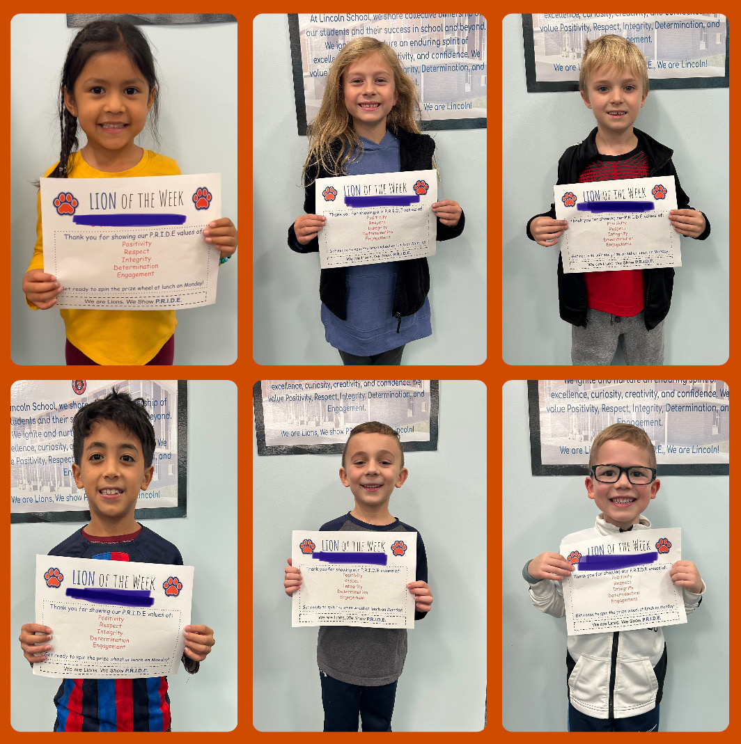 Congrats to our Lions of the week! 💙🦁🧡