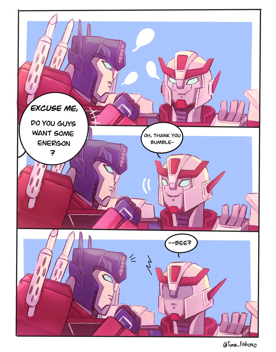 Tuna_Fish090's tweet photo. [OOC]

“A souvenir from Earth” [4/6]

(P.S : I just wanted to see Optimus lose his composure. That all.😂)

#Opbee https://t.co/4UA09p0lJ0