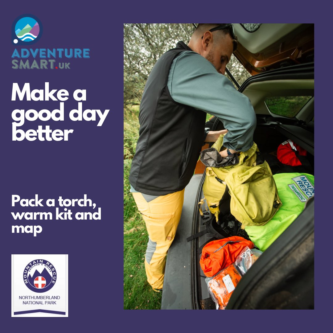 With cooler weather set to remain in our region for next week, it’s time to dig out those spare layer and put them in your rucksack #makeagooddaybetter #beadventuresmart