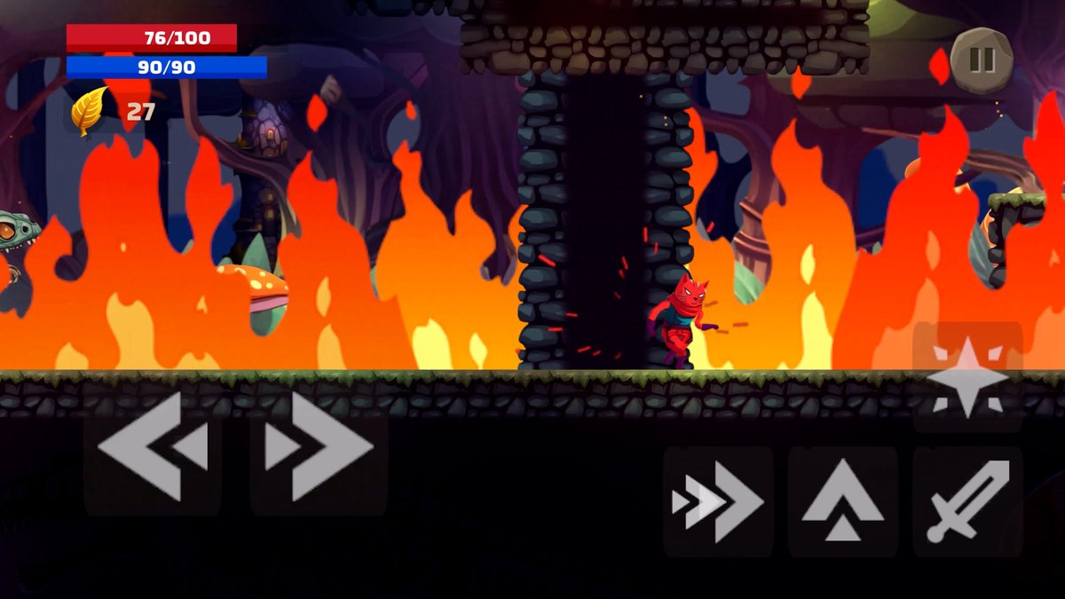 Hello everyone, we'd like to introduce our game, Cat Journey
This is an exciting mobile 2D action-platformer that will take you on a thrilling adventure with our red cat hero.
Take a look at some screenshots from our game
#gamedev