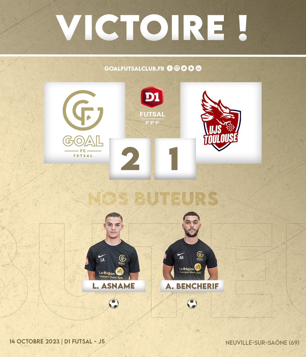 GOAL Futsal Club (@goalfutsalclub) on Twitter photo Première victoire en D1 pour notre équipe 💪👏
Résumé vidéo :
link.futsalzone.sportall.tv/og/sportitem/6…
<a href="/futsalzoneTV/">Futsalzone.tv</a> <a href="/ujstoulouse/">UJS Toulouse</a> Première victoire en D1 pour notre équipe 💪👏
Résumé vidéo :
link.futsalzone.sportall.tv/og/sportitem/6…
<a href="/futsalzoneTV/">Futsalzone.tv</a> <a href="/ujstoulouse/">UJS Toulouse</a>