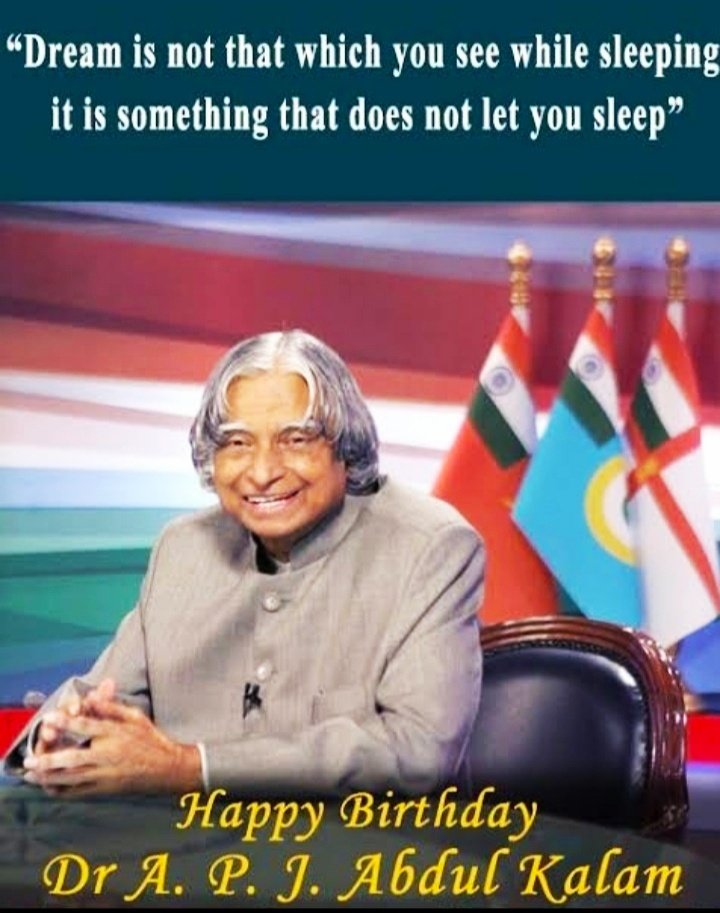 Heartfelt tributes to 11th president of India Dr. #Abdulkalam ji,  well  known as #MissileManOfIndia  on his 92nd birth anniversary. His fruitful vision will continue to inspire the young generations.