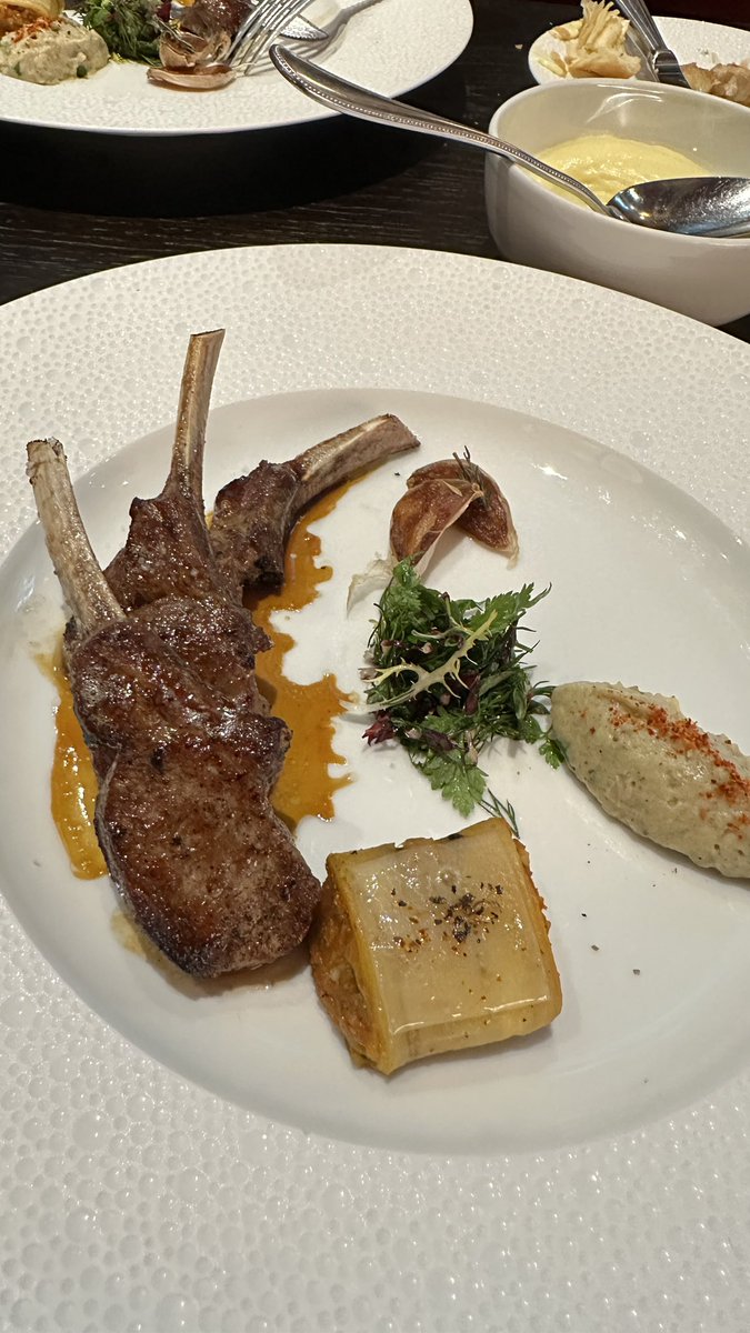 Lamb cutlets, (or are they lamb chops? Either way….) one of this things I can’t resist when I see them on a menu. So delicious! Lovely to test drive the new re-opened Robuchon in Mayfair.