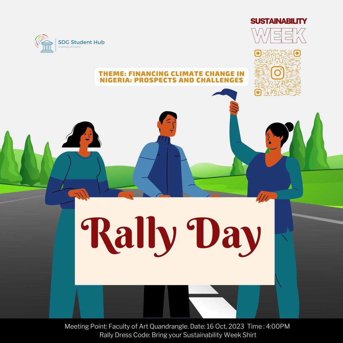 choco_efe's tweet photo. Hello Everyone,
I manage The SDG Student Hub University of Ibadan &amp; we are having our annual SUSTAINABILITY WEEK from 16th- 20th Oct 2023. 
Pls register to attend via https://t.co/V8sYPISuGr .
Support us and come through as we walk our talk🙏🏼.
Kindly repost🙏🏼 https://t.co/dLJ3SyyaAo