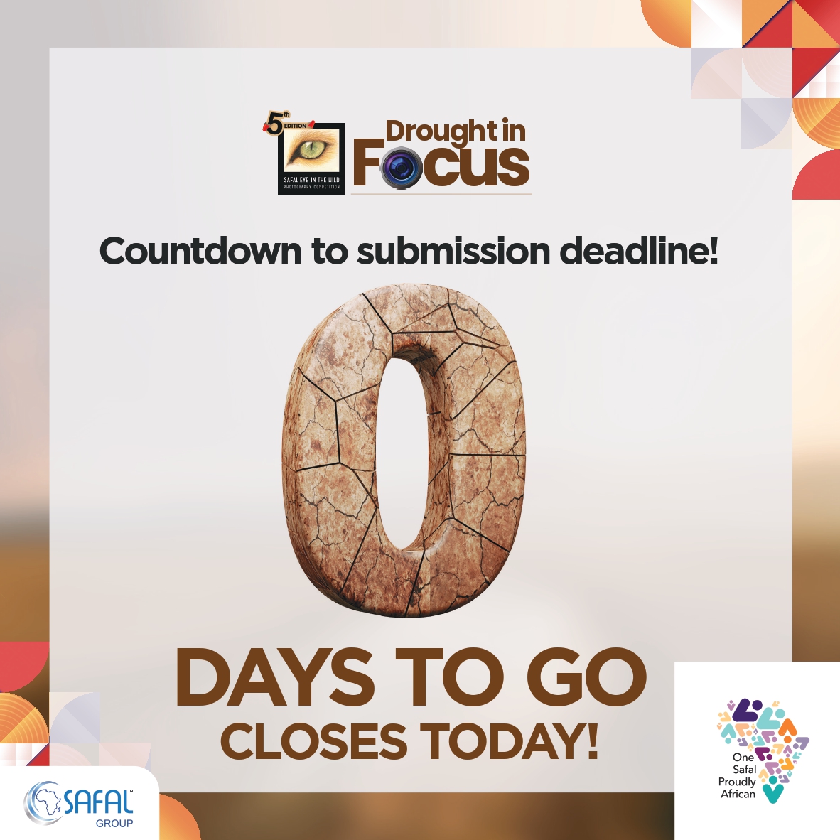 ⏳ Time is running out! Don't miss the chance to tell your #DroughtInFocus story! Submit your entries before the clock strikes midnight tonight! 🌟📢 #LastCall #DroughtInFocus #SubmitNow