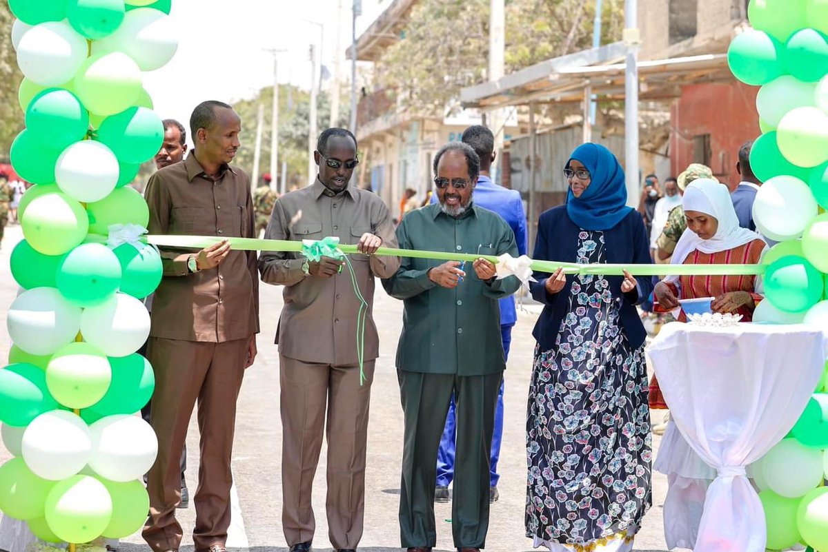 Abdirahim Isse (@abdirahimisse) on Twitter photo President <a href="/HassanSMohamud/">Hassan Sheikh Mohamud</a> opened the new road in Wardhigley district of #Mogadishu, which honors the memory of former President Ali Mahdi and Mohamud Harbi. The road was built with the support of the “Build Your Country with One Dollar” initiative, which encourages Somalis to President <a href="/HassanSMohamud/">Hassan Sheikh Mohamud</a> opened the new road in Wardhigley district of #Mogadishu, which honors the memory of former President Ali Mahdi and Mohamud Harbi. The road was built with the support of the “Build Your Country with One Dollar” initiative, which encourages Somalis to