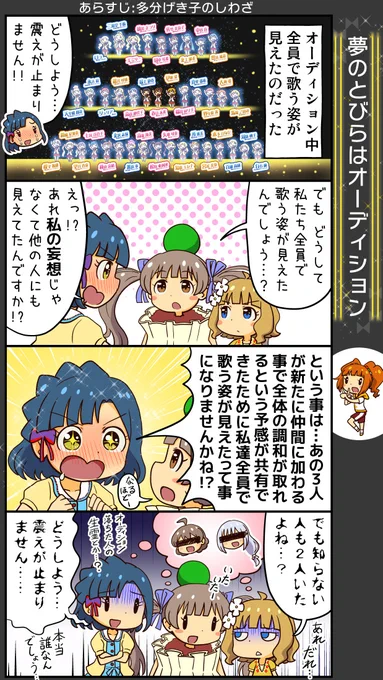 ミリアニ四コマ。百合子はこういう光景、わりと頻繁に妄想していそう。