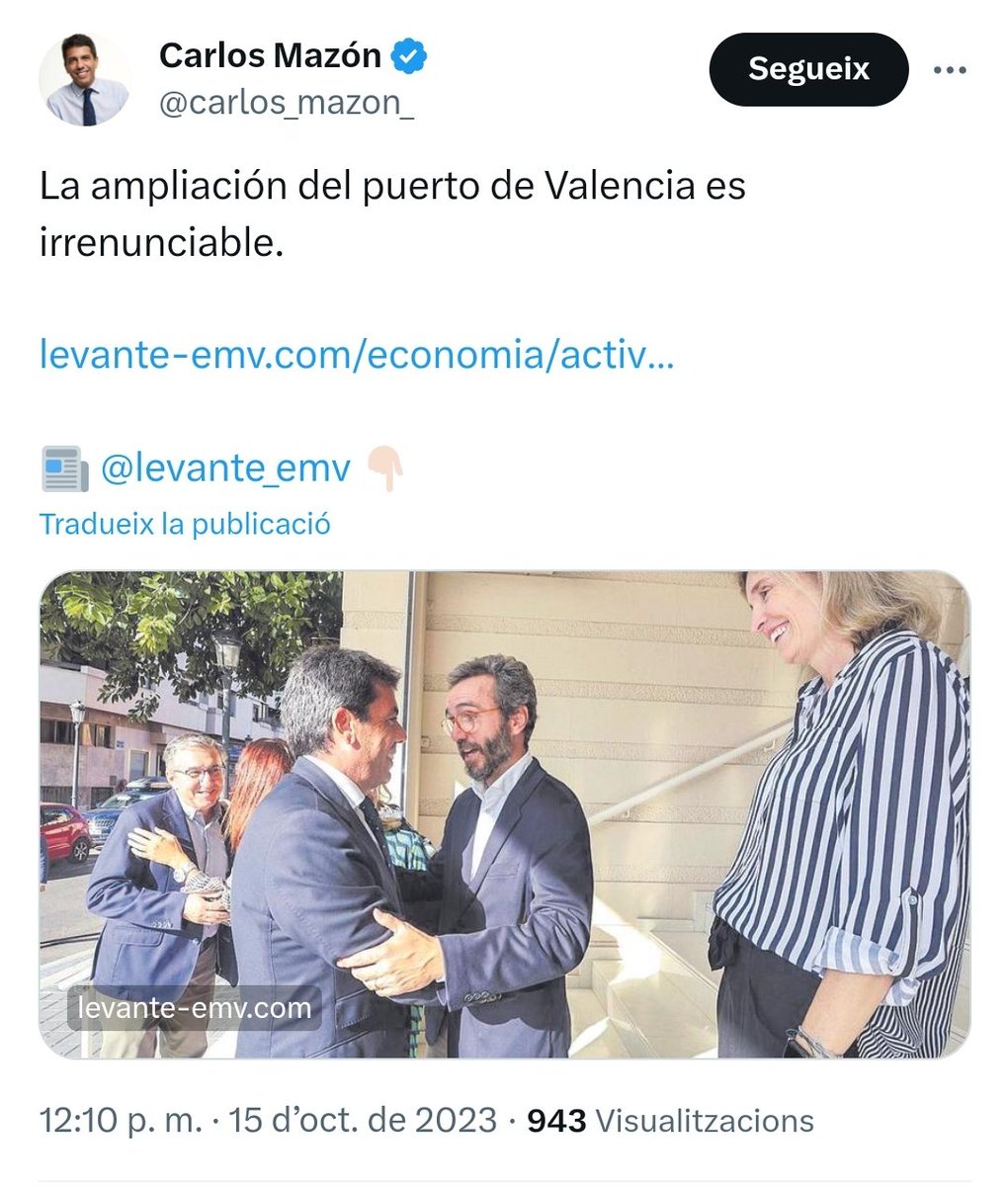 Allò IRRENUNCIABLE és la protecció de l’Albufera, de les platges i la salut de les persones. Ja prou de fer polítiques dels anys 90, estem en 2023. És hora d’evolucionar i fer polítiques compatibles amb el canvi climàtic o les futures generacions patiran tot este destrellat.