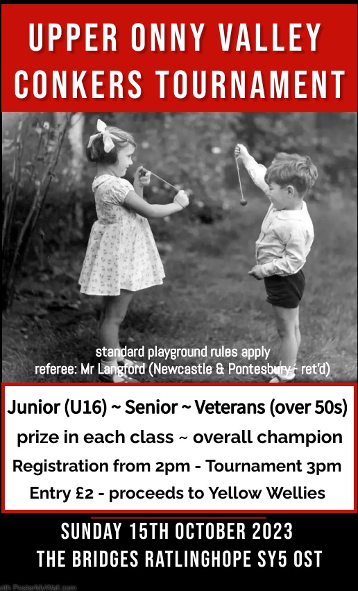 Loading the car for Conkers Sunday at The Bridges, Ratlinghope, #Shropshire SY5 0ST, west of the #LongMynd

Entries from 2pm, £2 to go to <a href="/yellowwelliesuk/">Farm Safety Foundation</a>. Prizes in each class, and yes, the referee - a retired headmaster - has a cane 😳😅