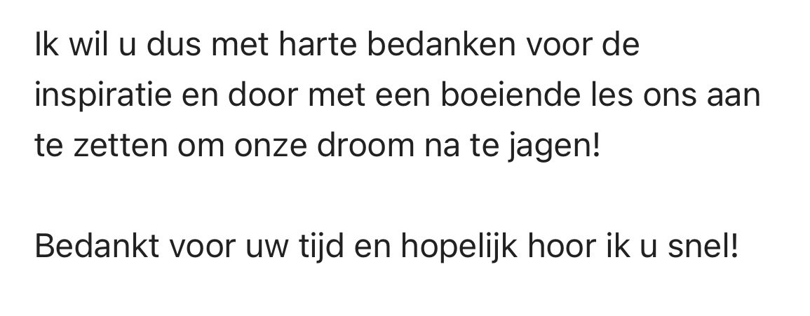 gentsofinesse's tweet image. Ik nam deze week onverwacht een les over in een andere opleiding. Vandaag kreeg ik een bedankingsmail van een van de studenten. (Dit is maar een stukje van een lange mail). Kijk, daarom geef je les he 🥰. Mijn passie doorgeven 🔥#docentenshit #howest