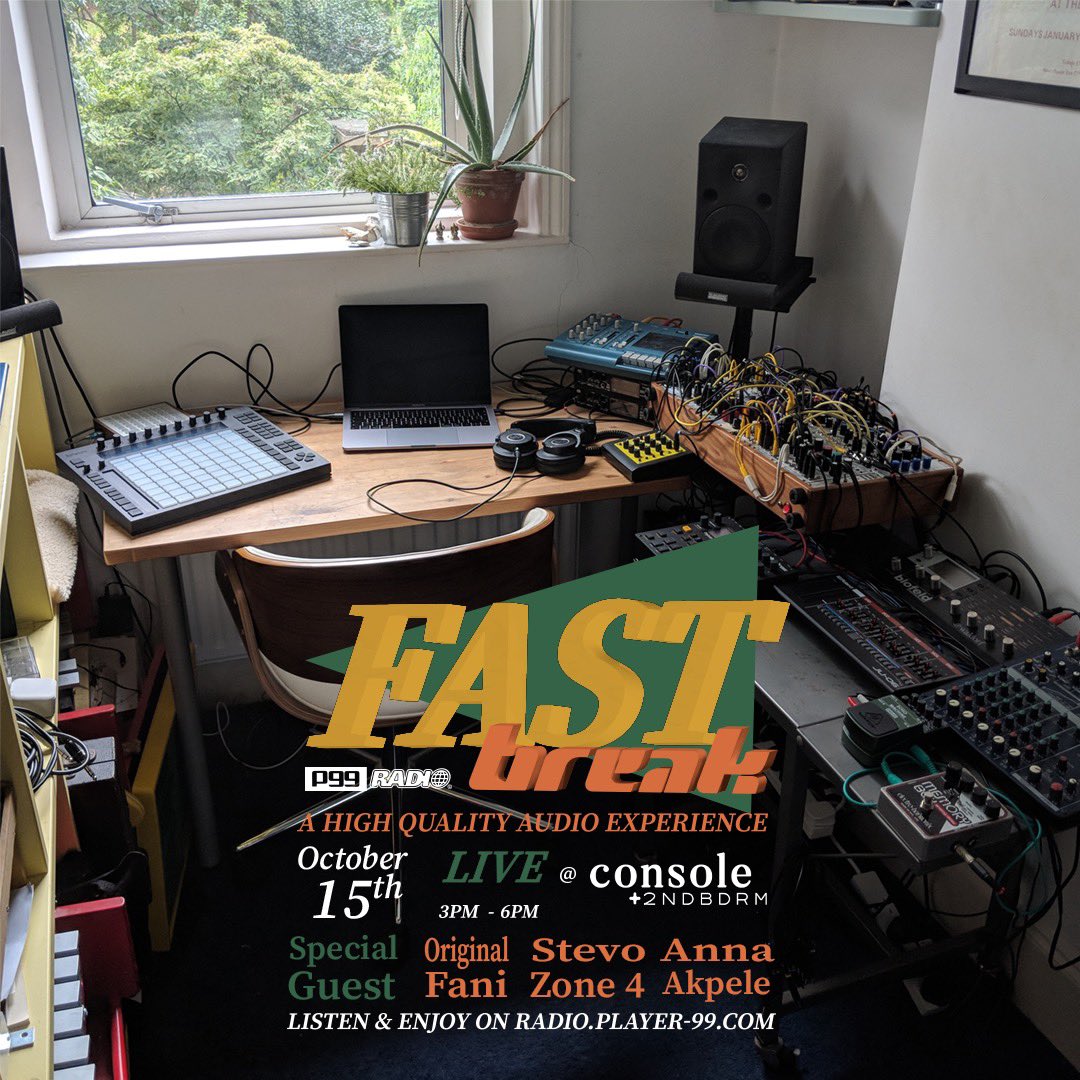 Player99_INTL's tweet photo. Join us today at @consolex2ndbdrm for another live broadcast of “Fast Break”. We’ll be playing a live mix of songs as well as interviewing special guest @stevozone4 , @originalfani , and @ayyeeekay . If you can’t join us in the physical, be sure to join us digitally. https://t.co/OZ9ivrQ6yO