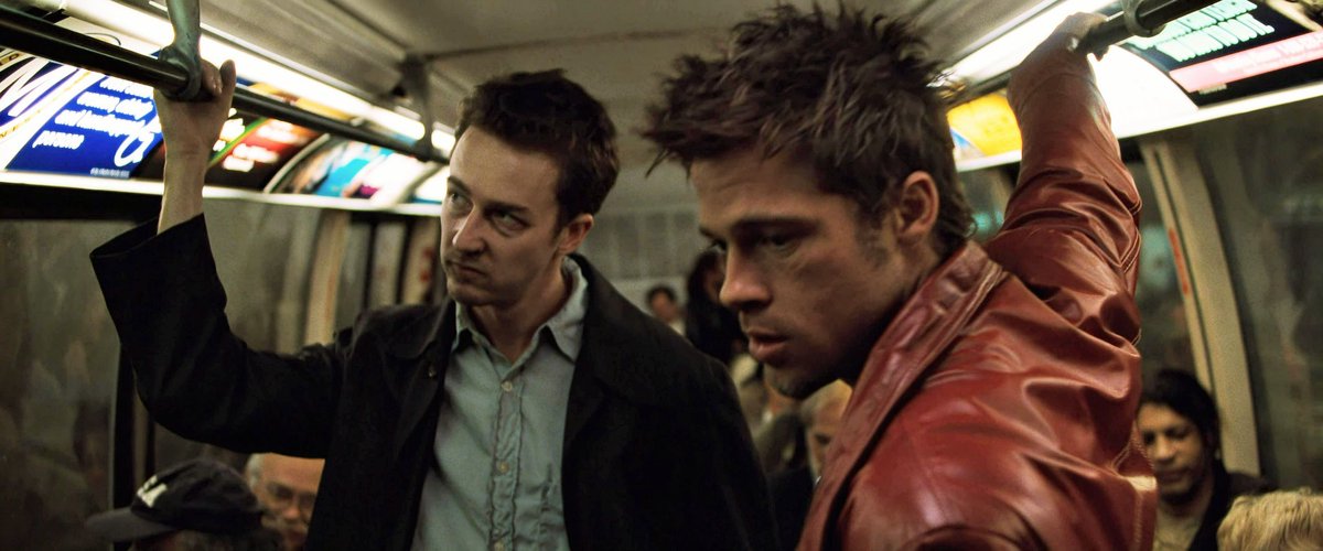 TheCinesthetic's tweet photo. David Fincher's Fight Club was released 24 years ago today. https://t.co/3FDWGWbZA8