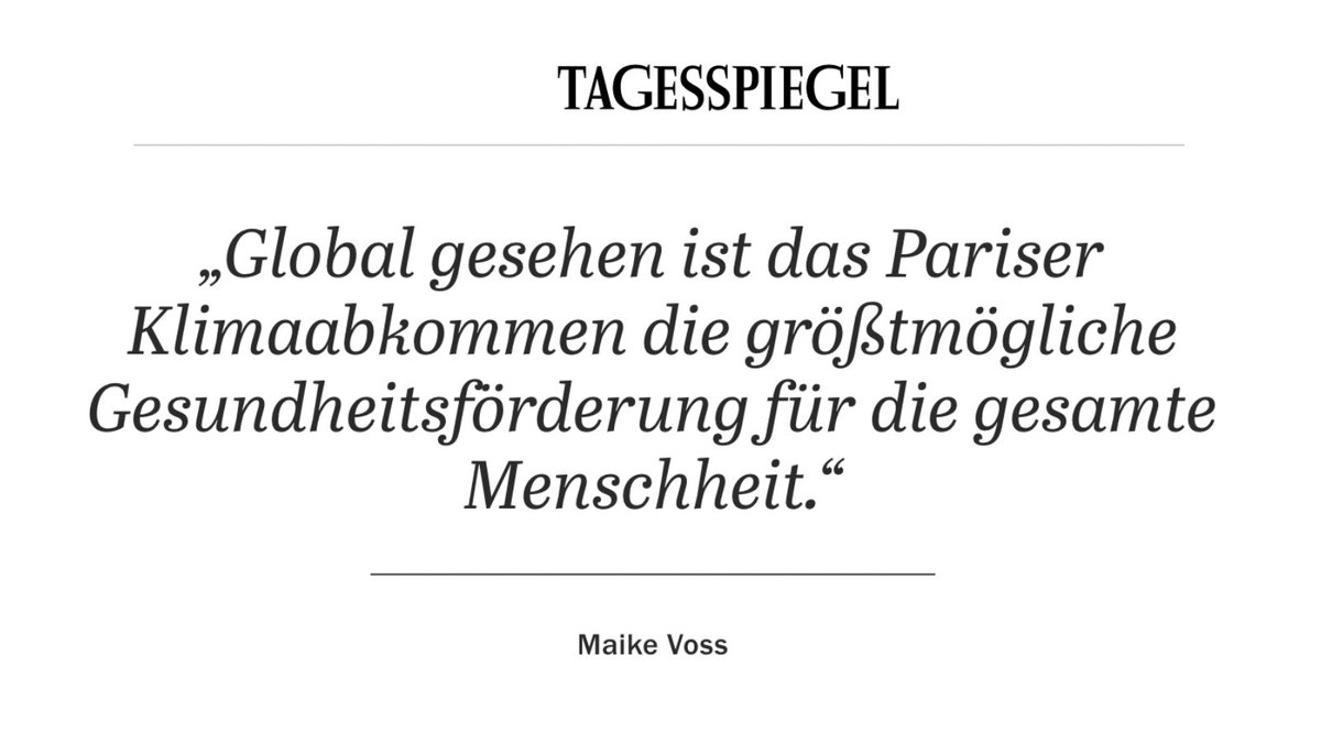 Pünktlich zum heutigen Start des @WorldHealthSmt, auf dem *healthy people & planet* ein zentrales Thema sind, haben @skarbonat und unsere Direktorin @maike_voss über die Auswirkungen des #Klimawandels auf unsere #Gesundheit gesprochen ⤵️ #planetaryHealth #globalhealth #WHS23