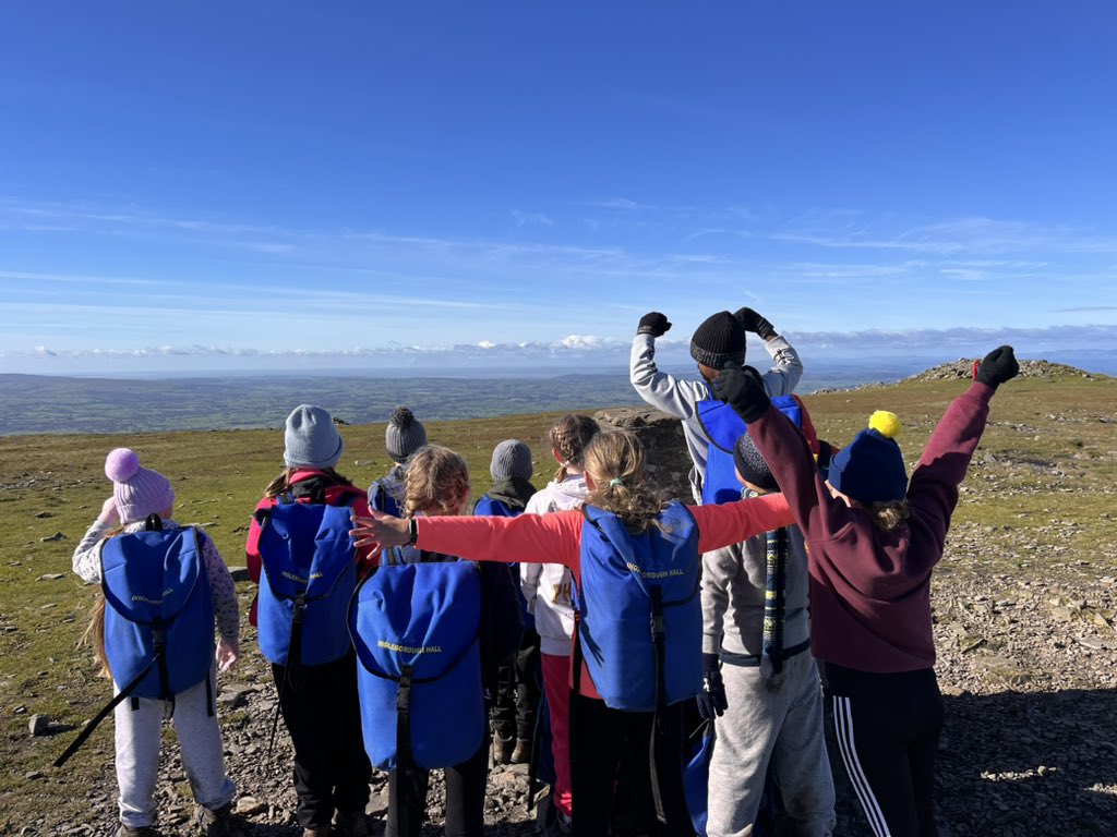 Group 1 have made it!! 2 hours up, let’s see how long to get back to Ingleborough hall!