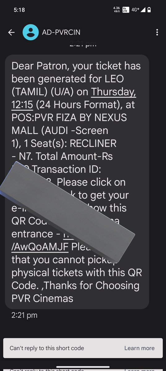 MrSafwan2116's tweet photo. Finally Pre-Booked #Leo  @_PVRCinemas #LeoFirstday Second Show Can't wait to witness 🥶🥵 
#LeoAdvanceBooking 
#LeoFilm 
#Thalapathy68 
#LCU 
#Mrsafwan2116 https://t.co/Gv26JfJqc2