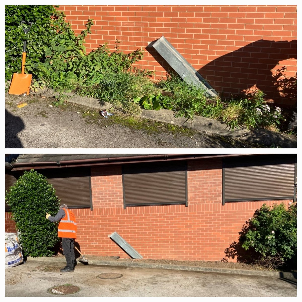 StavesGlyn's tweet image. People on probation out this weekend responding to a nominated project from Page Hall medical centre Sheffield. Asking community payback to create more space for residents to enjoy the gardens.
 #workingtogether