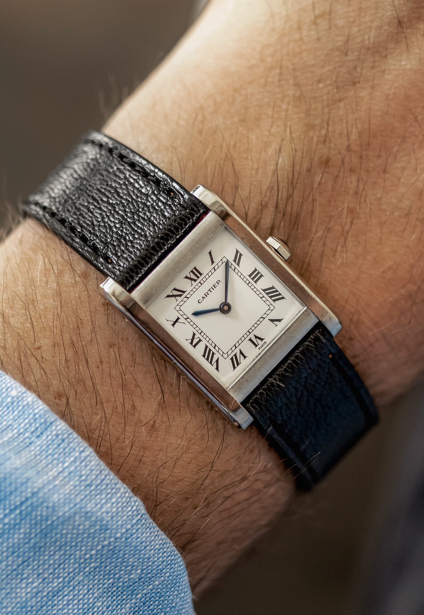 Hairspring Watches on X: "Finds. It's easy to get lost in all the eccentric Cartier  Tank shapes, but you should know that the Normale is the first. The 1917  Tank looked like