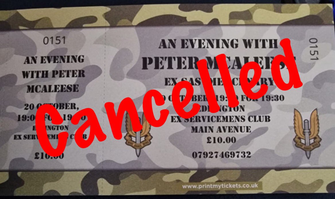 Doncaster 20th October has had to be cancelled- sorry for the inconvenience