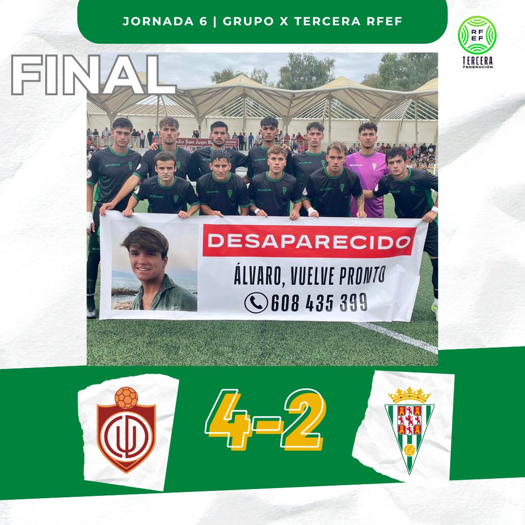 Cantera_CCF's tweet photo. 🔚 ⒻⒾⓃⒶⓁ #UtreraCCFB 4-2 |
ℹ️ El #CórdobaB cae derrotado en Utrera tras encajar tres goles en la recta final del encuentro.
⚽️Ismael
⚽️Marc Esteban https://t.co/12X1IqFW0r