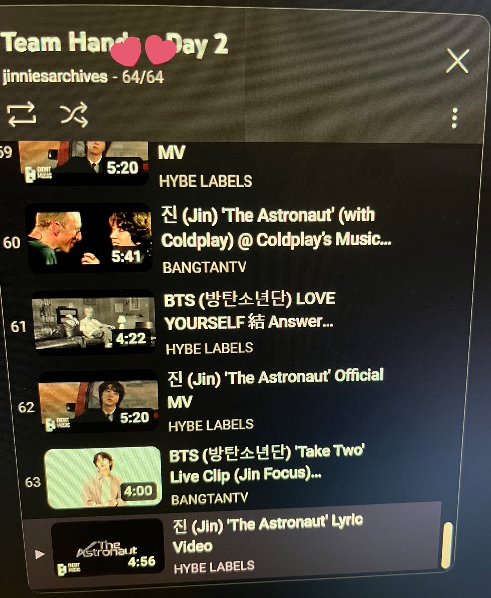 teritabby's tweet photo. The Astronaut 1億回目指して🎵
#TeamHands
で参加しました（パソコンで）
#TheAstronaut #Jin #방탄소년단진 https://t.co/8Ug2V5k3dd