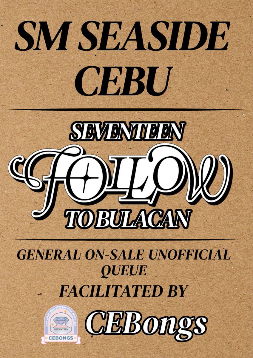 cebongdeuls's tweet photo. Annyeong CARATdeuls!๐
We created a Telegram group chat for the Unofficial Queue - SM Seaside Cebu. Kindly fill-out the form (link below) in order to be added to the GC.
๐ https://t.co/LLM428NY2m
#CEBongs #CEBongdeuls #SEVENTEEN #CARAT #SVT_TOUR_FOLLOW #FOLLOW_TO_BULACAN https://t.co/zdwvsm5SUa