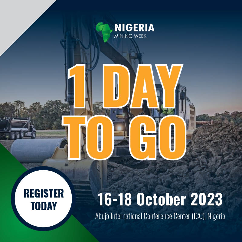🌍✨ 1 DAY TO GO! <a href="/NigeriaMW/">@nigeriaminingweek</a> 2023 ✨🌍

Get ready to embark on an extraordinary journey into the heart of Nigeria's thriving mining industry! 🚀

🎟️ Book your FREE pass and stand a chance to WIN 1 of 3 brand new Smartphones 👉eu1.hubs.ly/H05Mg1G0🌱🌟

#NigeriaMiningWeek
