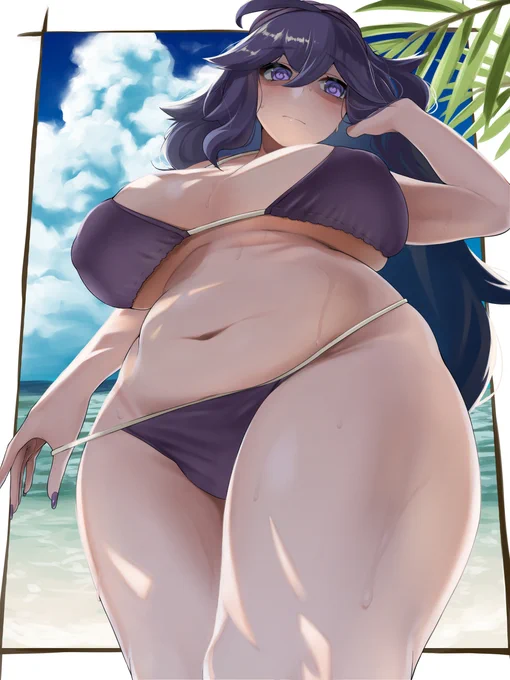 「うぅ、くい込む…」時期外れ水着オカルトマニアちゃん〆=〆('ω' ) 