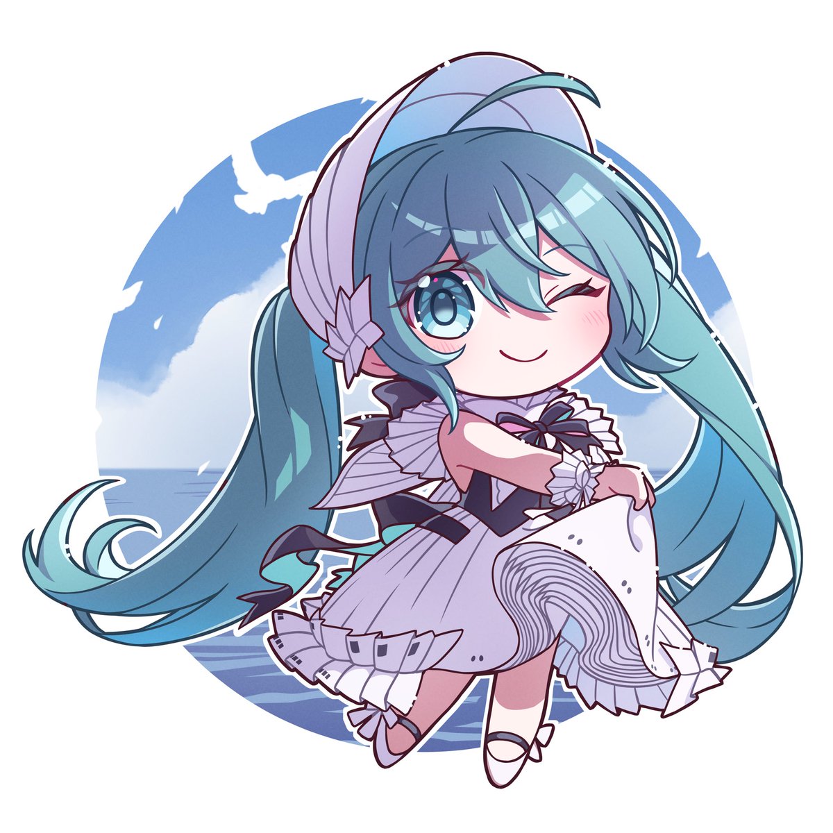 初音ミク「横浜公演おつかれさまでした   #初音ミクシンフォニー」|のりっこのイラスト